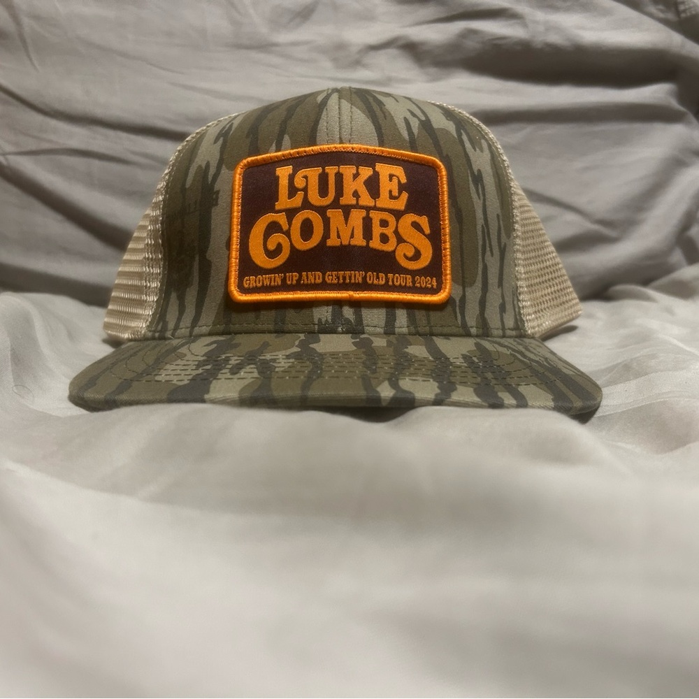 Official Luke Combs “Growin’ Up and Gettin’ Old” 2024 Tour Camo Lost Hat Co. hat